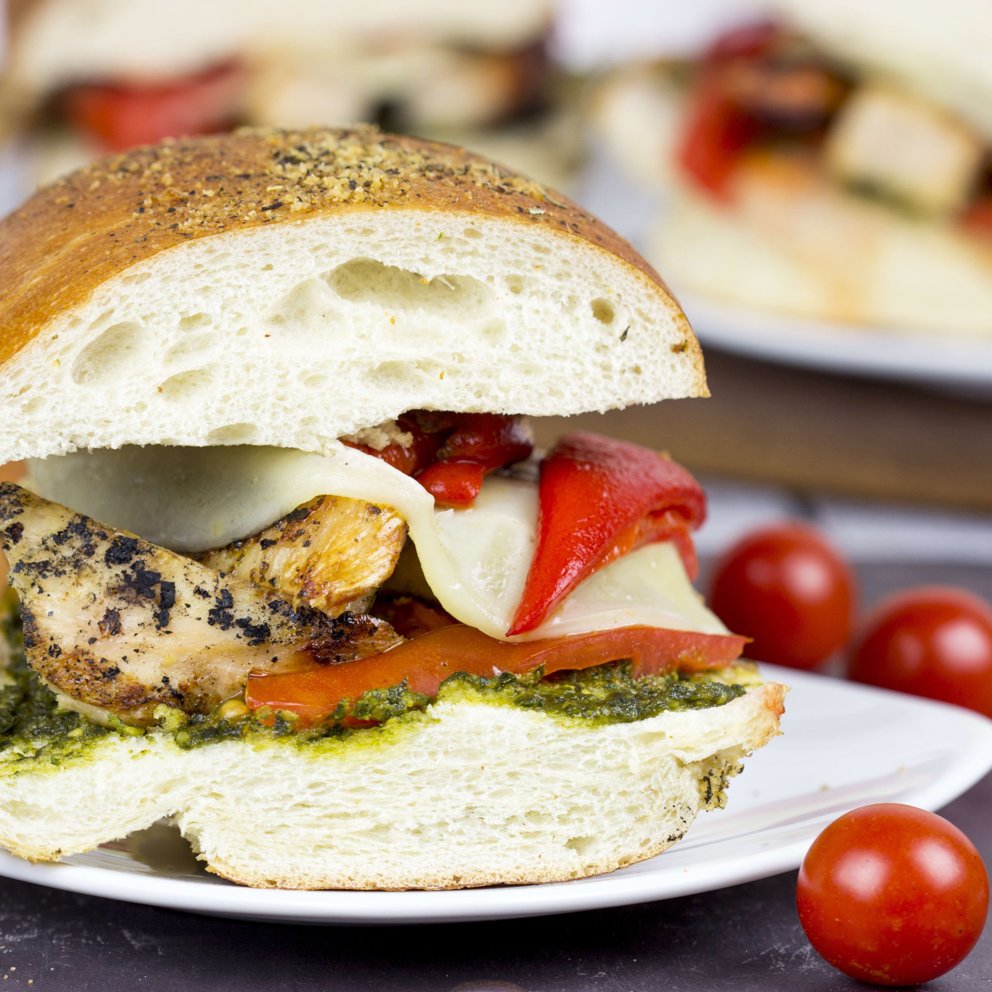 Grilled Chicken Pesto Sandwich Recipe Food Fanatic