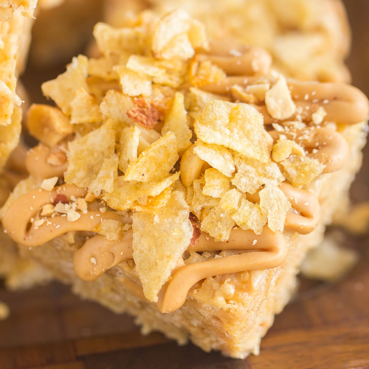 Peanut Butter Potato Chip Rice Krispie Treats Recipe