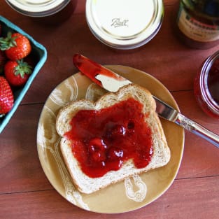 Strawberry balsamic jam photo