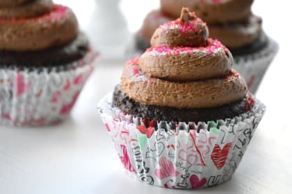 Gluten Free Chocolate Cupcakes for Two