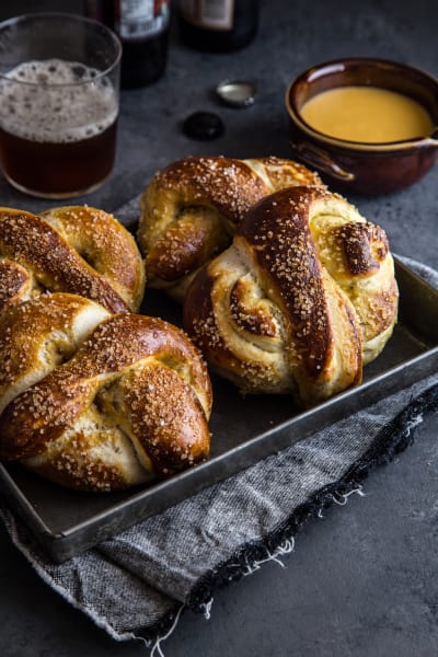 Garlic Herb Baked Pretzels