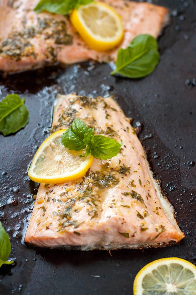Lemon Basil Salmon Food Fanatic