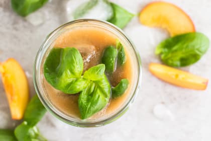 Basil Peach Agua Fresca