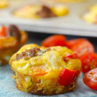 Gluten free sweet potato and sausage egg cups photo
