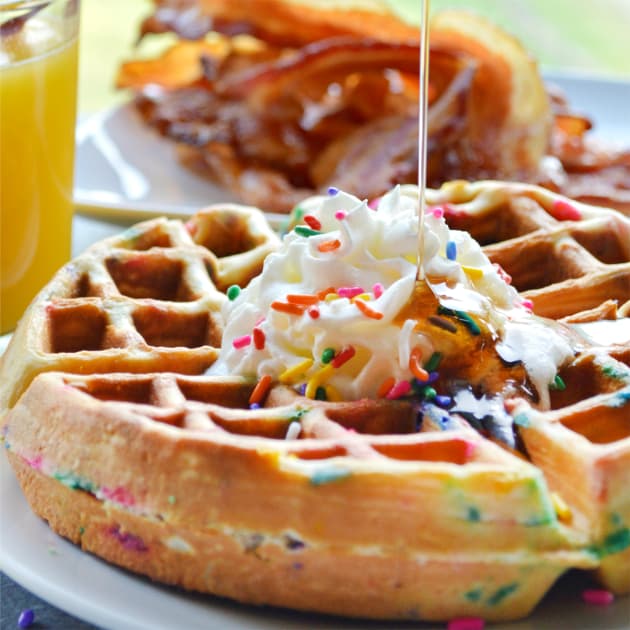 Funfetti Waffles Food Fanatic