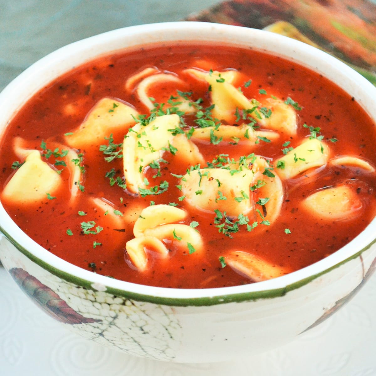 Tomato Tortellini Soup Recipe Food Fanatic