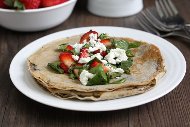 Strawberry Spinach Buckwheat Crepes Picture