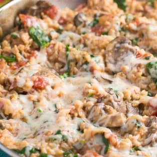 Sausage and rice skillet photo