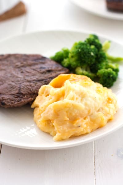 Cheesy Mashed Potato Casserole Recipe - Food Fanatic