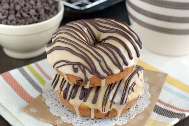 Mocha Chocolate Chip Donuts Photo