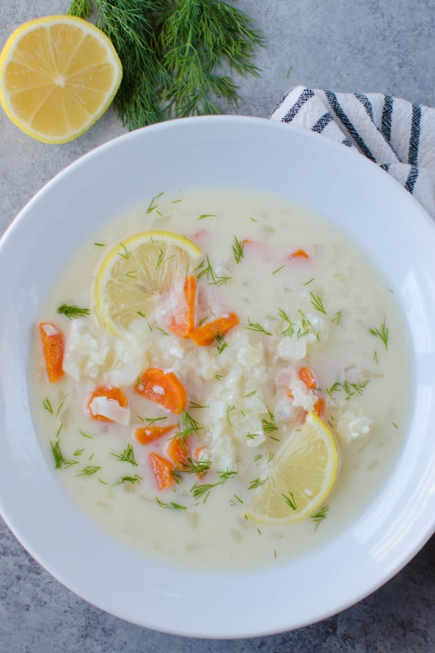 Paleo Greek Lemon Chicken Soup Recipe - Food Fanatic