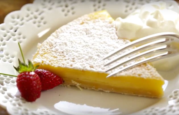 Slice of Lemon Bar Pie