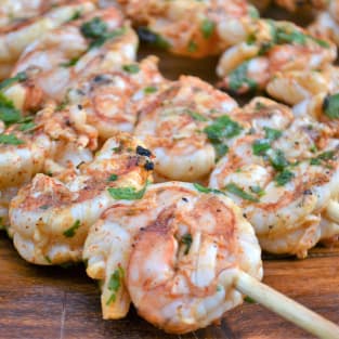 Cilantro lime grilled shrimp photo