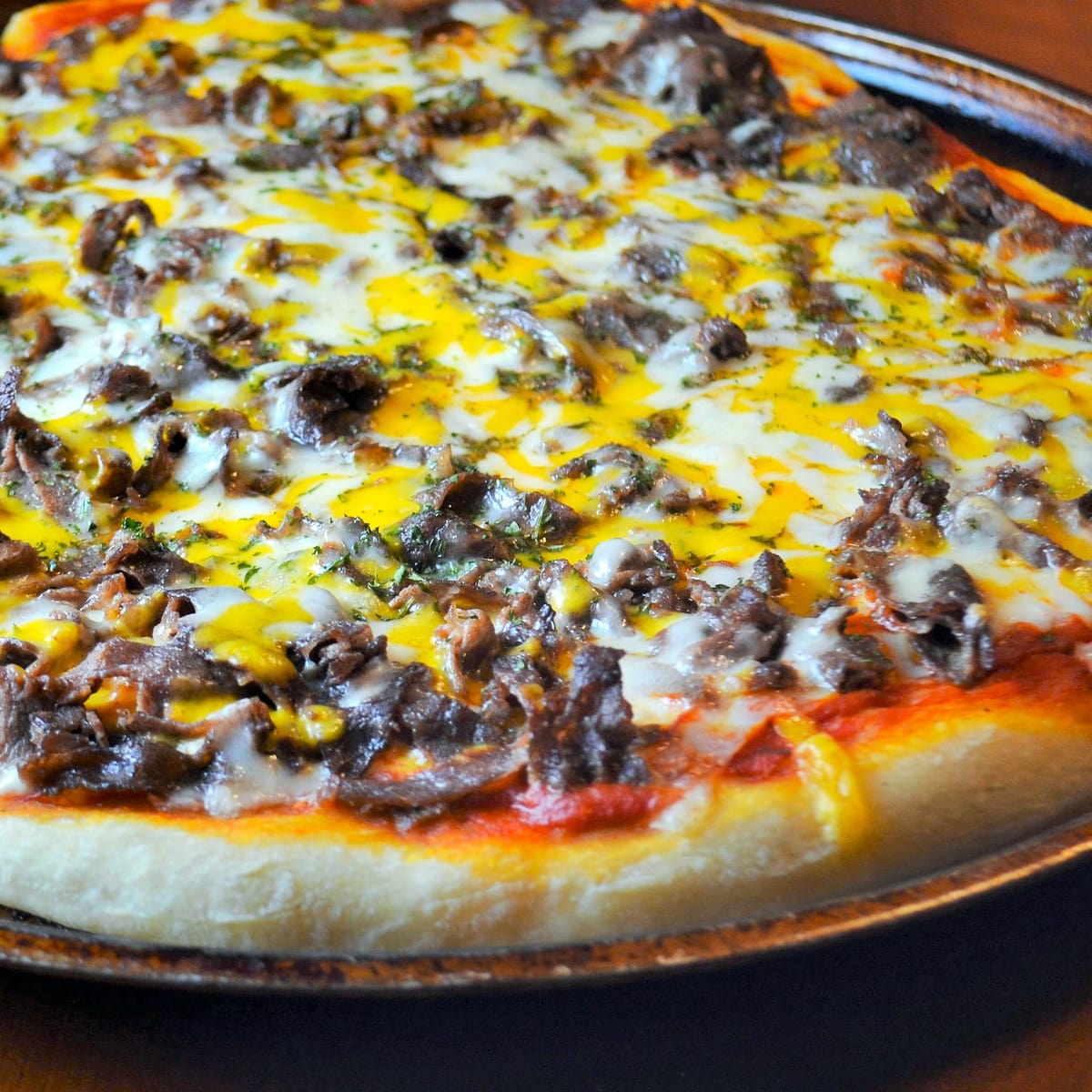 Philly Cheesesteak Pizza