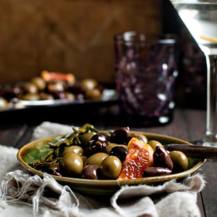 Marinated olives picture