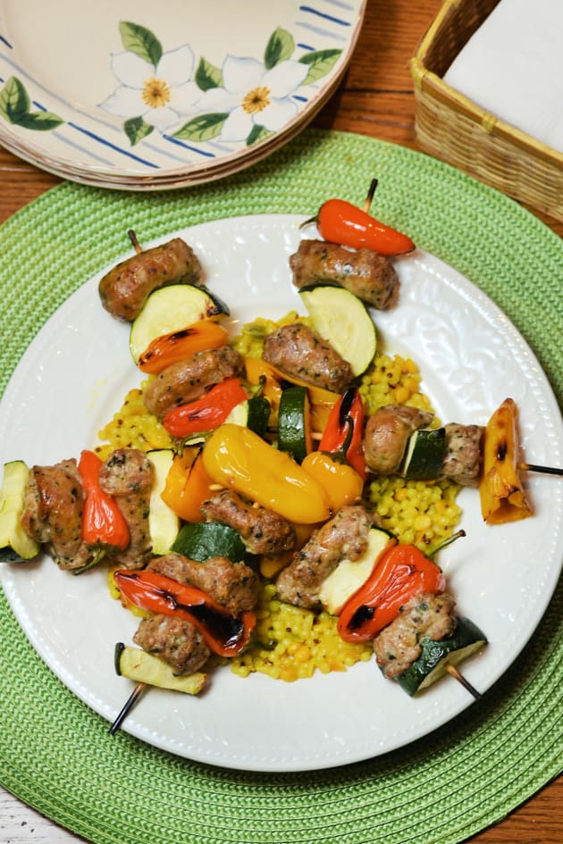 Oven Roasted Sausage Kabobs Food Fanatic