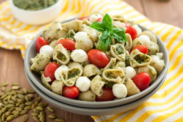 Gluten Free Pasta Salad with Pumpkin Seed Pesto Photo
