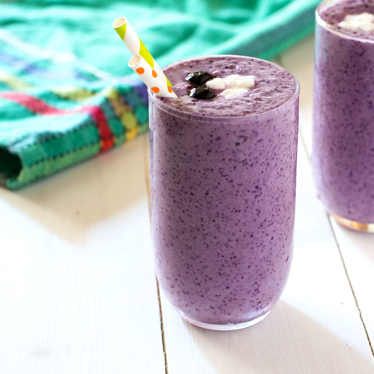 Blueberry Cottage Cheese Smoothie Kitchen Gidget