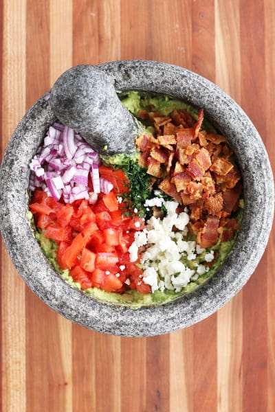 File 4 BLT Goat Cheese Guacamole