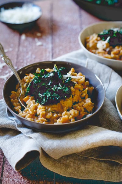 Tuscan White Bean Farro Risotto 2