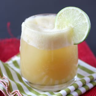 Pineapple rum cocktail photo