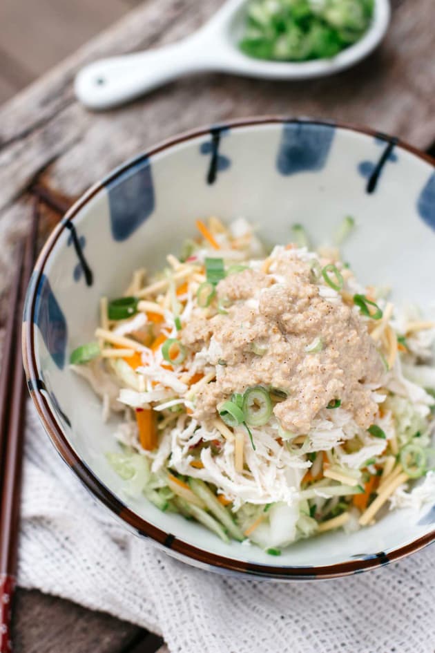 Asian Chicken Salad with Sesame Dressing - Food Fanatic
