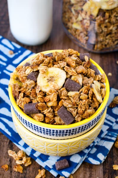 File 3 Peanut Butter Banana Chocolate Chunk Granola