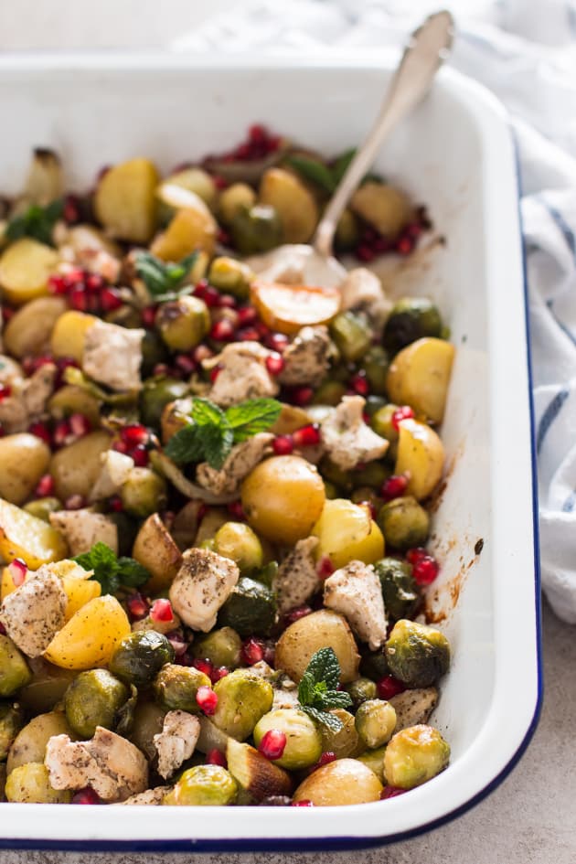 Chicken, Potato and Brussels Sprout Sheet Pan Dinner Picture
