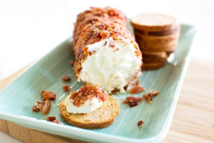 Bacon Goat Cheese Log
