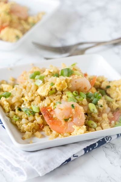 Shrimp Fried Cauliflower Rice Recipe - Food Fanatic