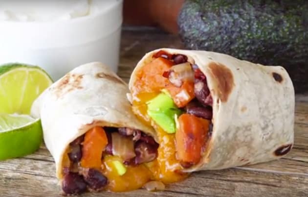 Chipotle Sweet Potato Burritos