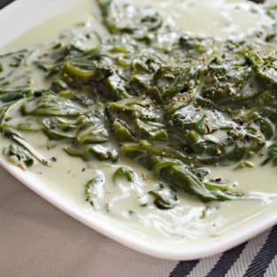 Slow cooker creamed spinach photo
