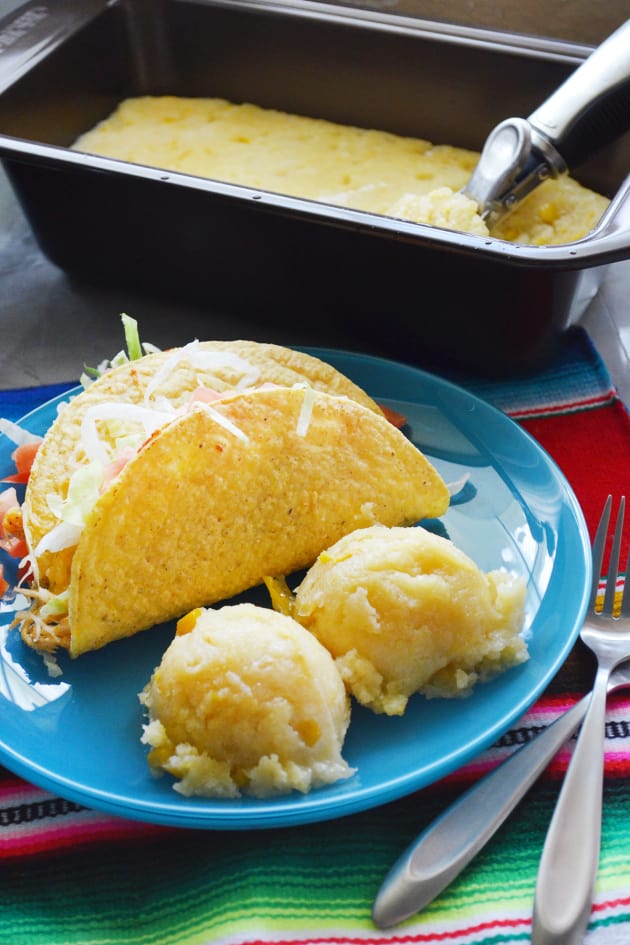 Slow Cooker Mexican Corn Cakes - Food Fanatic