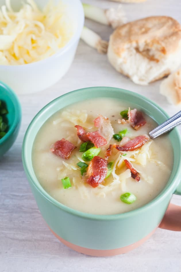 Lighter Loaded Baked Potato Soup Picture