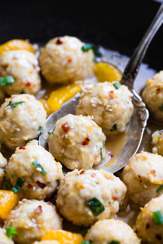 Whole30 Paleo Orange Turkey Meatballs Pic