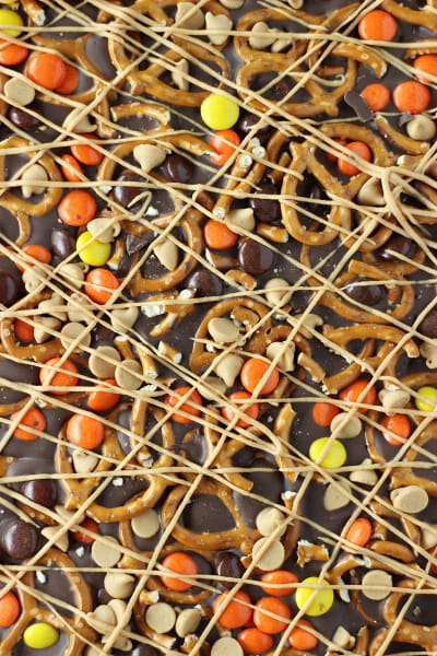 Chocolate Peanut Butter Pretzel Bark Image