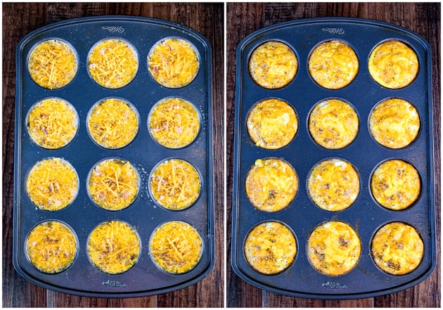 Baked Ham and Cheese Egg Muffins Image