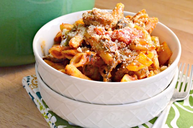 Sausage and Peppers Pasta Recipe - Food Fanatic