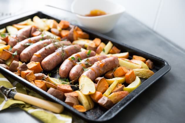 Sheet Pan Sausage Dinner Recipe - Food Fanatic