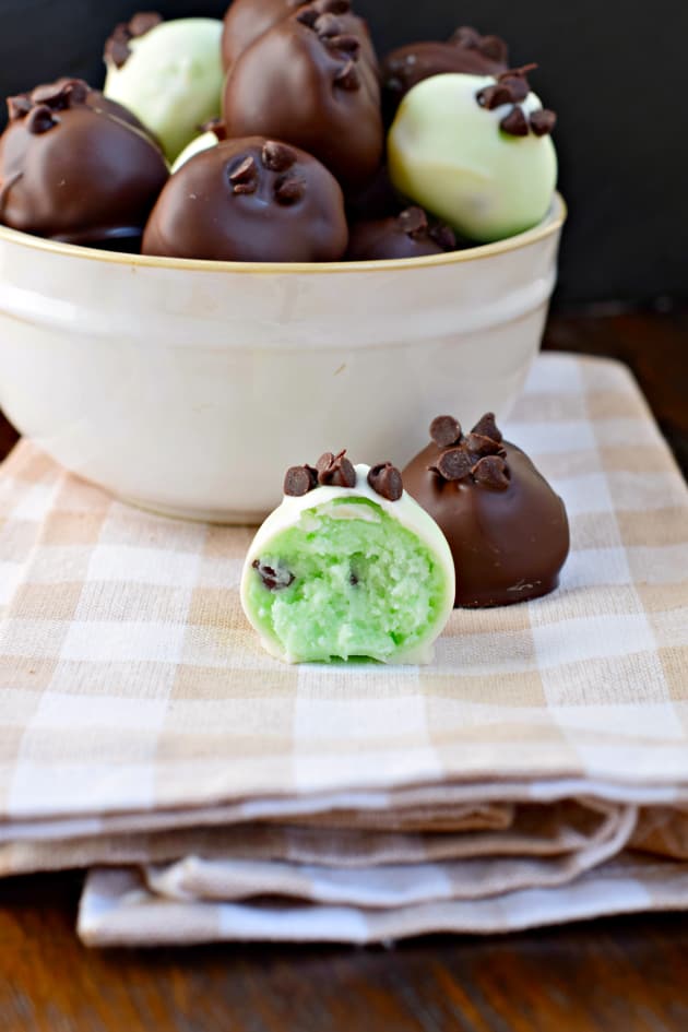 Mint Chocolate Chip Truffles Picture