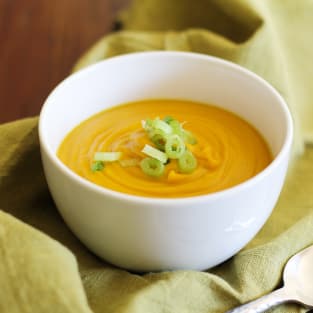 Ginger carrot soup photo