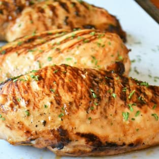 Grill pan chicken breasts photo