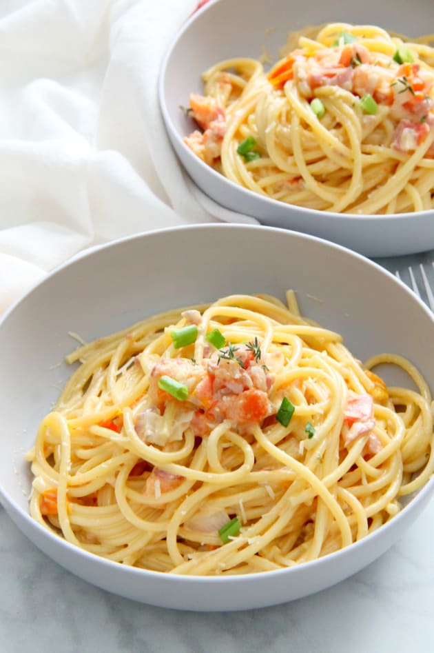 Bucatini with Tomatoes Pic