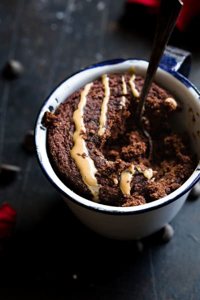 Coconut Flour Chocolate Paleo Mug Cake Recipe - Food Fanatic