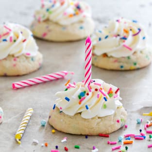 Birthday cake cookies photo