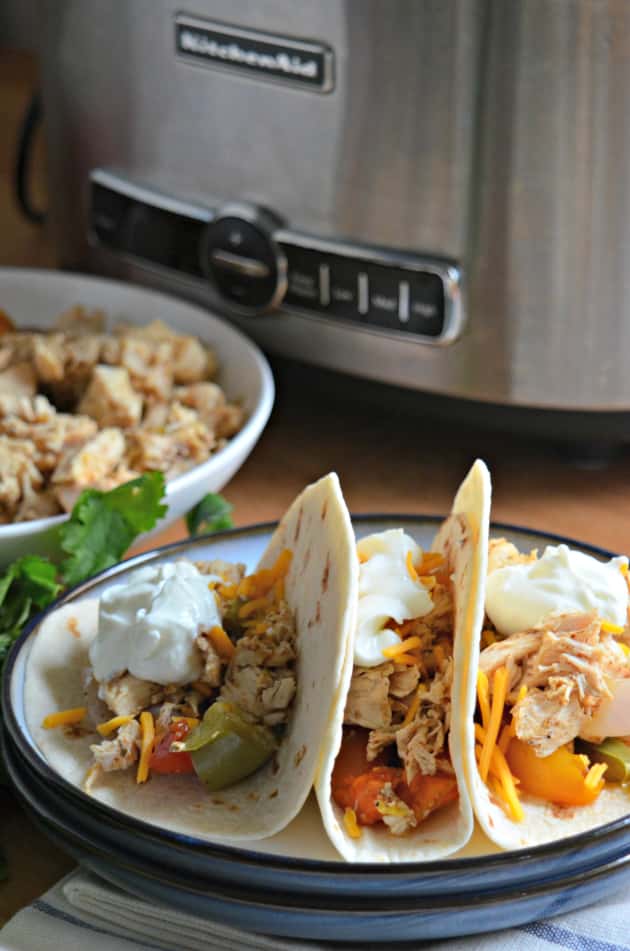 Slow Cooker Chicken Fajitas Food Fanatic