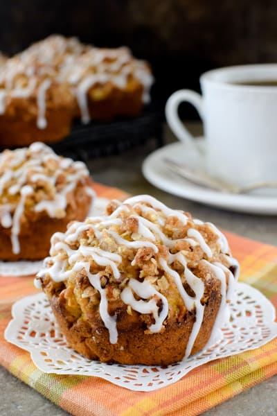 Pumpkin Banana Streusel Muffins