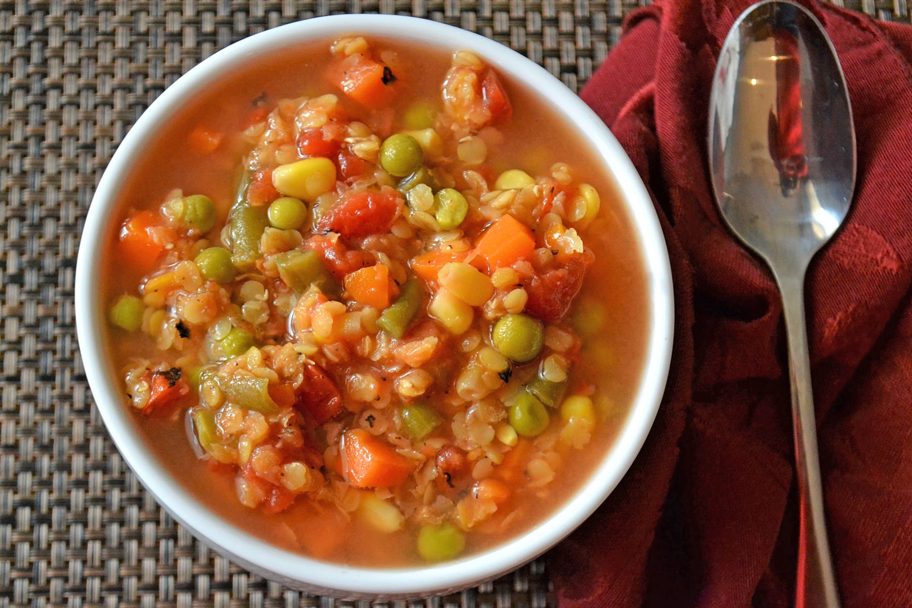 Lentil vegetable clearance soup