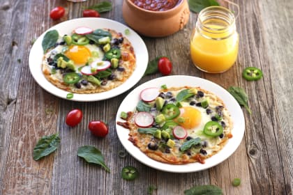 Baked Egg Tostadas