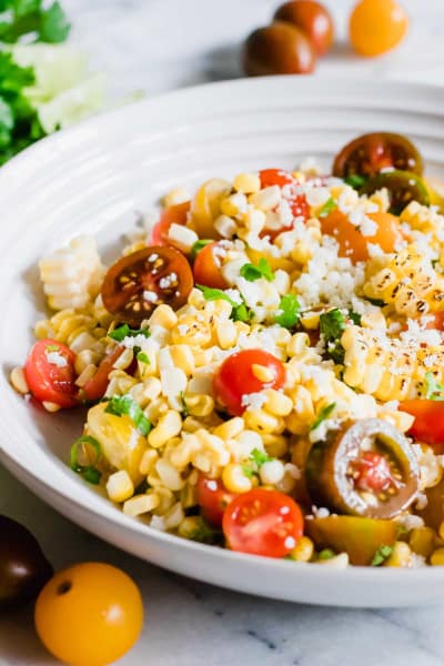 Roasted Corn and Tomato Salad Recipe - Food Fanatic